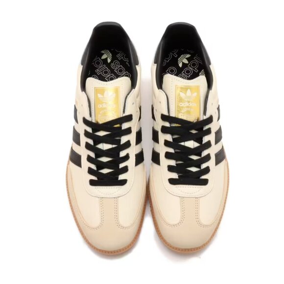 Adidas Originals Samba OG (CREAM WHITE/BLACK/SAND STRATA) Women's Shoes ID0478 - Picture 3 of 7